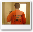 Jarek's Flathead County Detention Center branded shirt